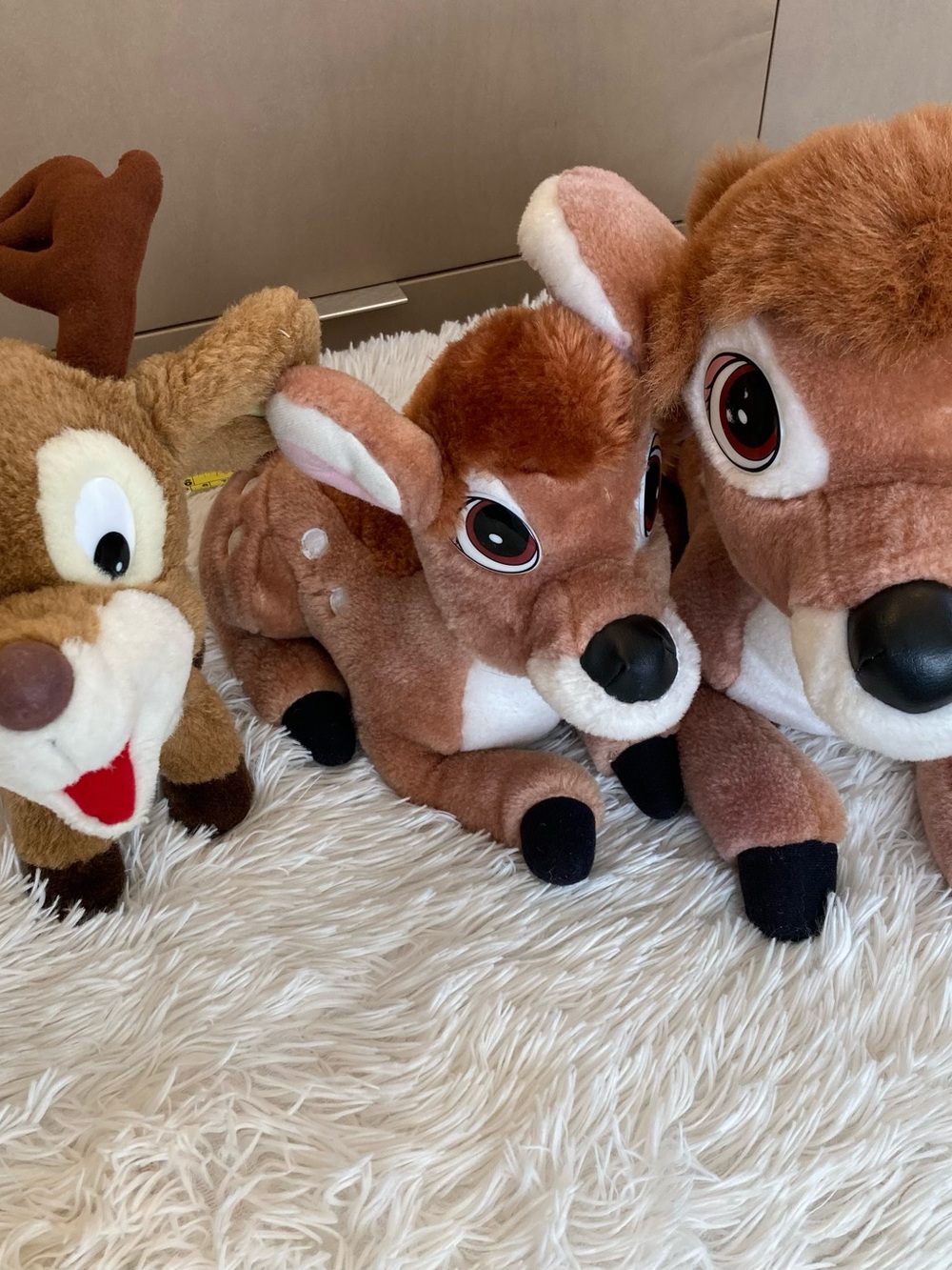 UGG Brown Plush Fawn Stuffed Deer with Black Hooves